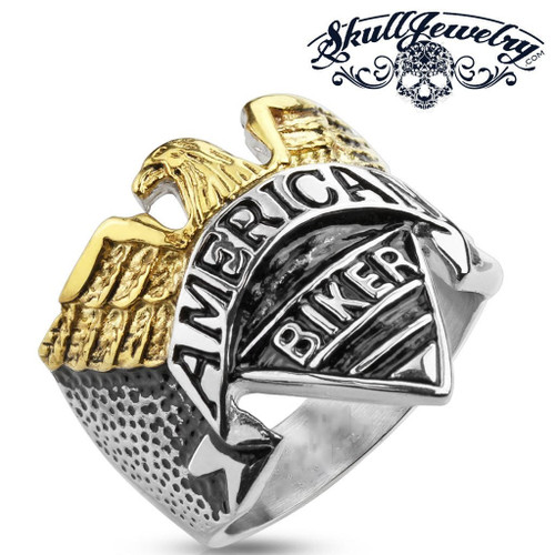 american biker eagle ring 06459.1640245475